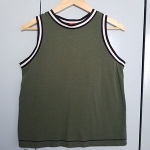 Hunter for target green olive tank top size M   *C4
